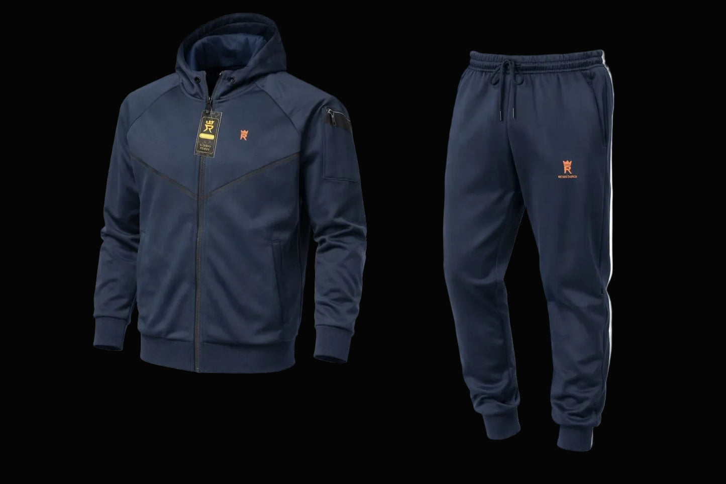Conjunto fleece azul marino