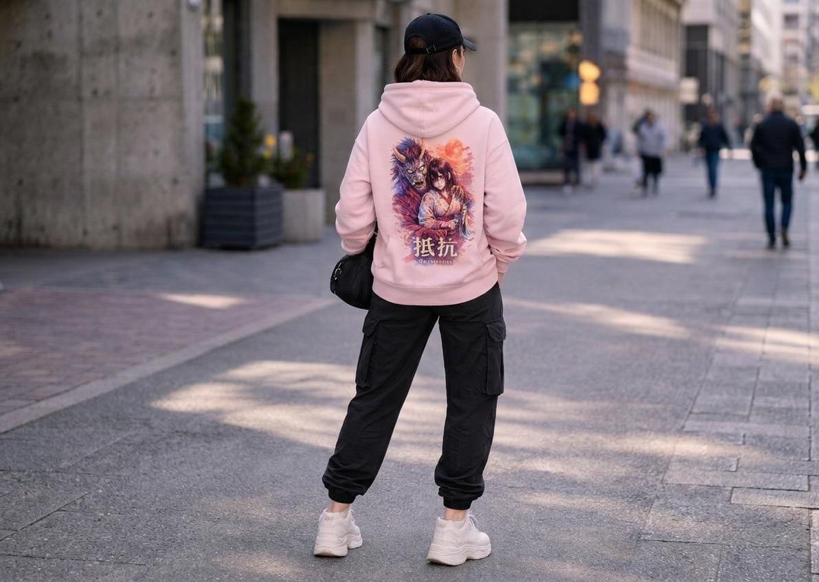 Hoodie Rosa Yukata