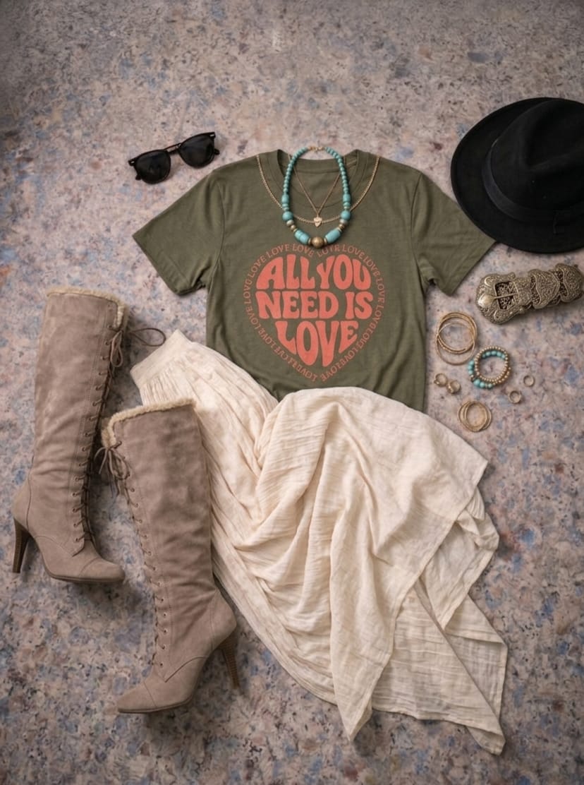 T SHIRT AMOR EN CADA LETRA