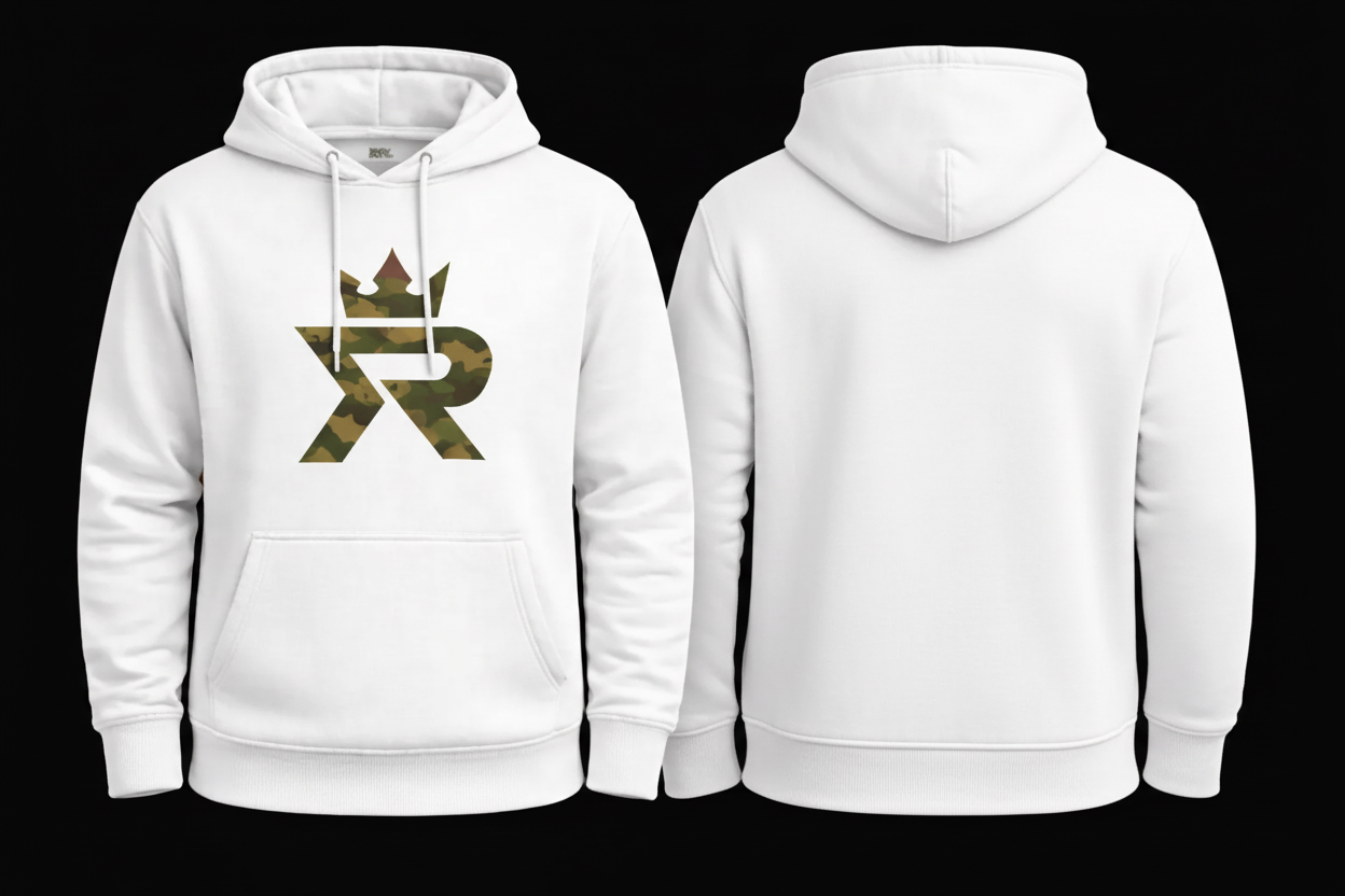 HOODIE BLANCA CAMUFLAJE MILITAR