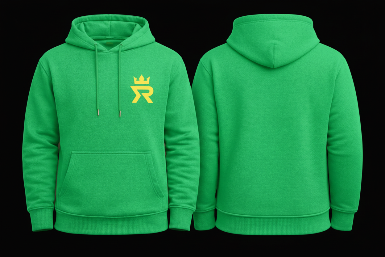 Hoodie Verde manzana - Amarillo