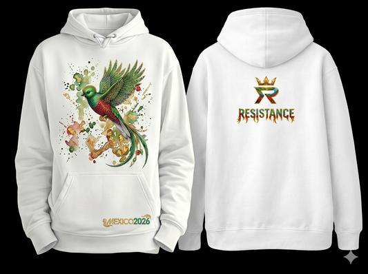 Hoodie blanca Quetzal