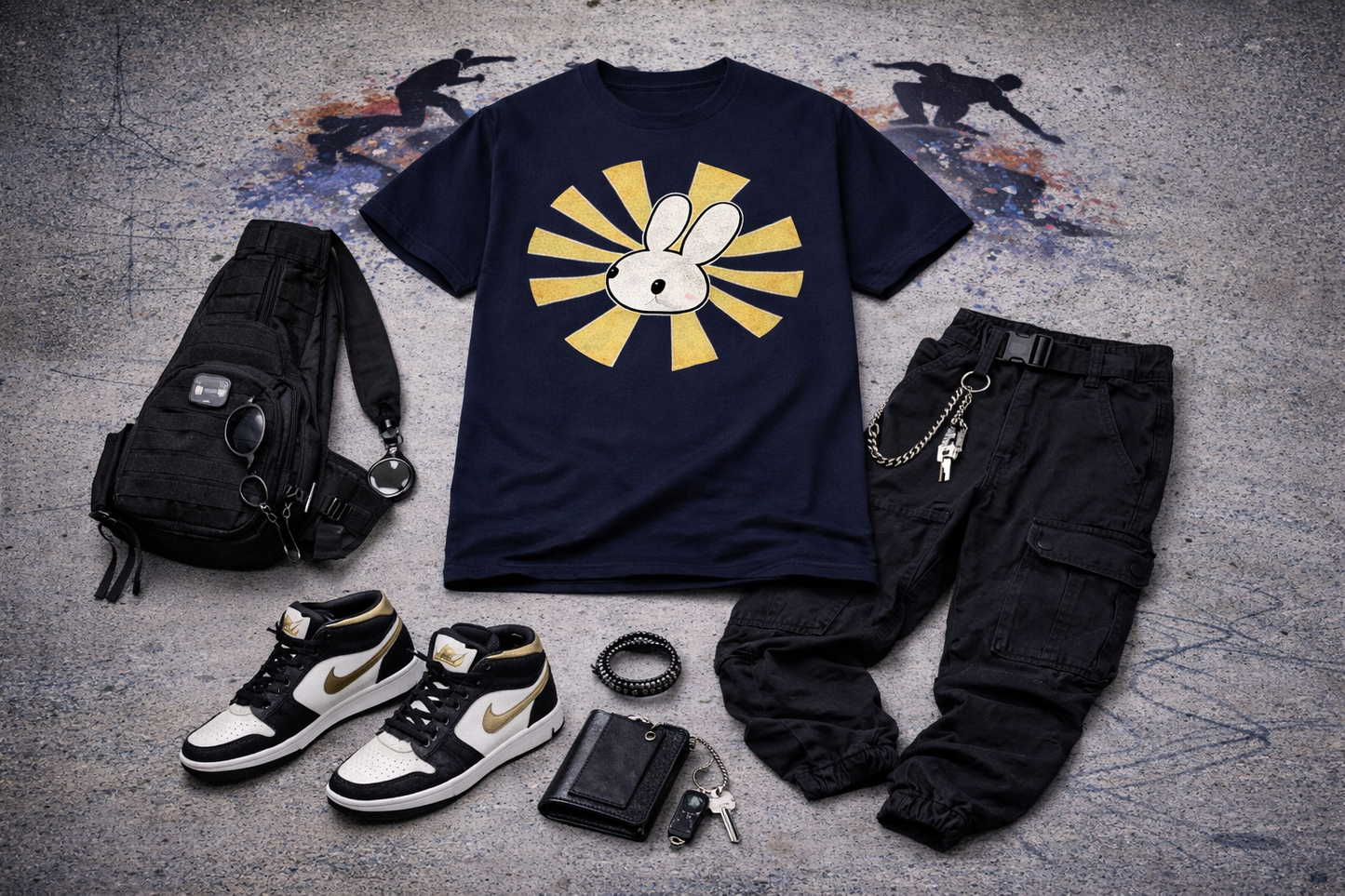 T shirt conejo vibrante