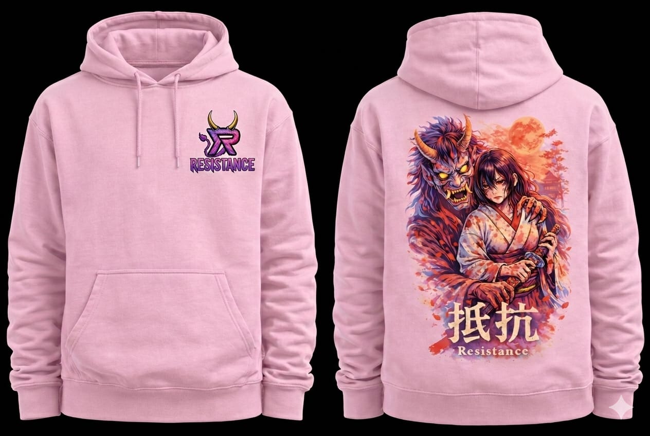 Hoodie Rosa Yukata