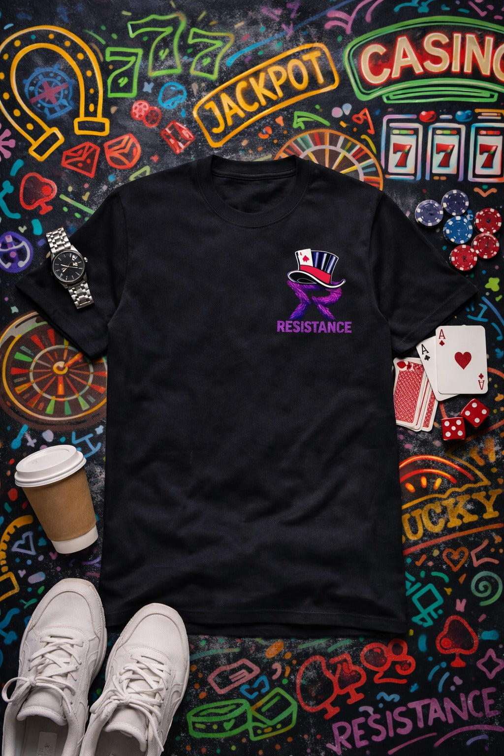 TSHIRT GAMBLING WOLF