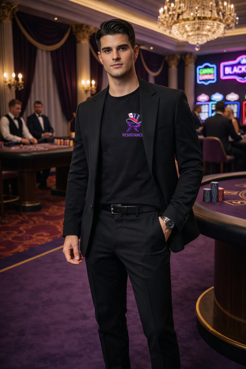 TSHIRT GAMBLING WOLF
