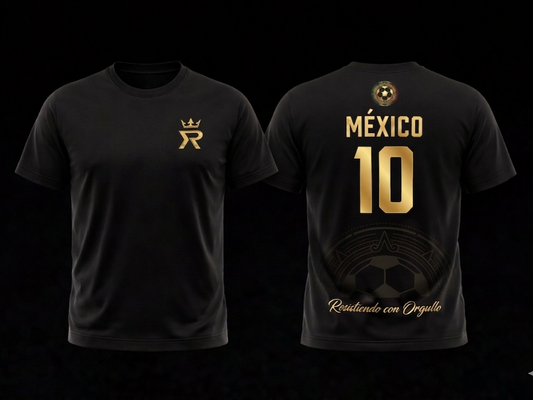 Playera Negra Resistiendo con orgullo