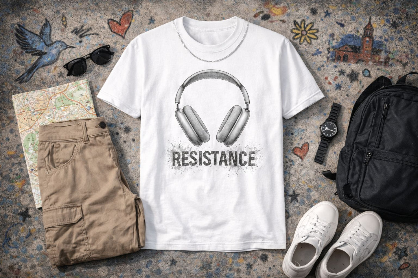 T SHIRT THE MUSIC IS MY BEST FRIEND