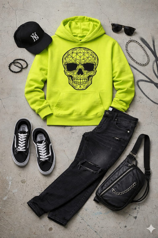 HOODIE NEON SKULL