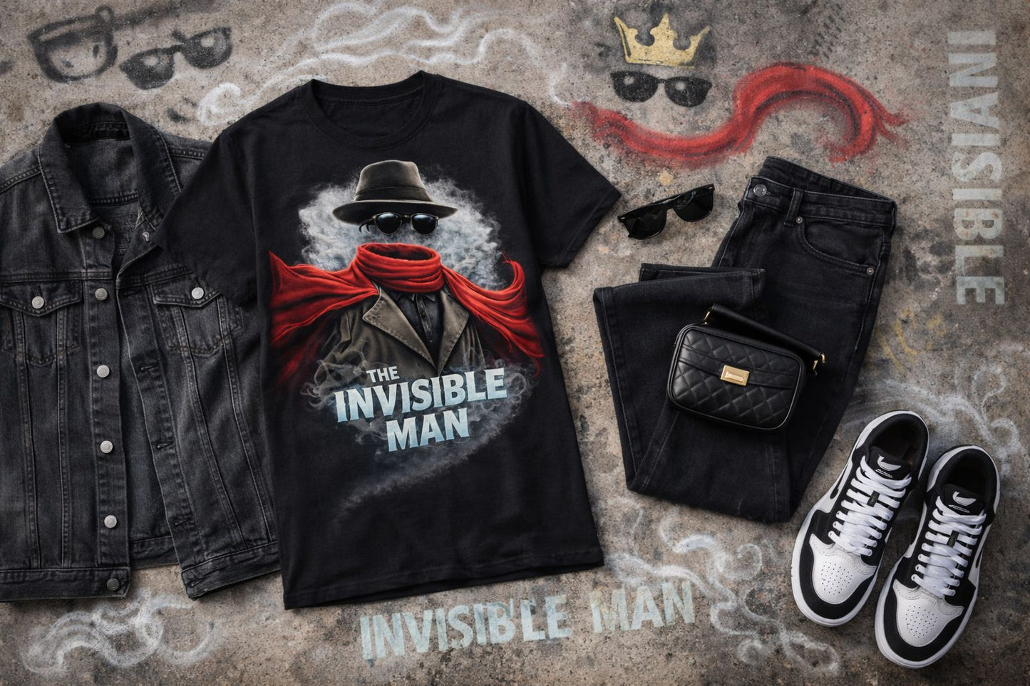 T SHIRT INVISIBLE MAN