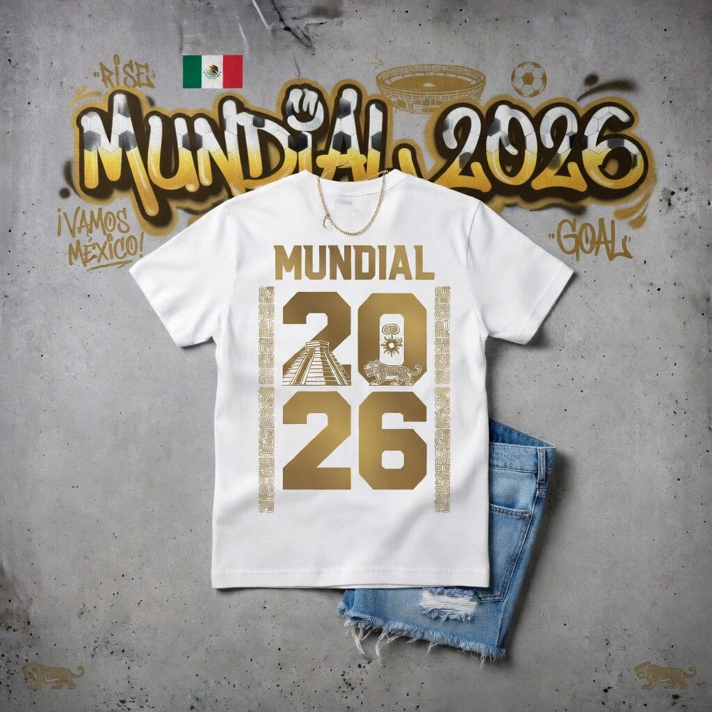 Playera Blanca Mundial Maya